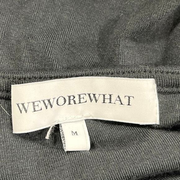 WeWoreWhat Flyaway Black Gold Clasp Buckle Open Long Sleeve Knit Cardigan Top M - Picture 7 of 8